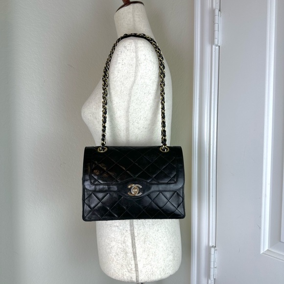 CHANEL Paris Limited Mini Double Flap Quilted Lambskin Bag - Picture 5 of 16